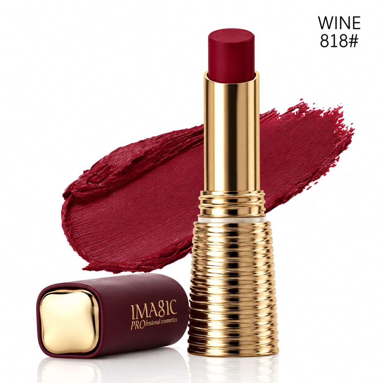 IMAGIC Professional Cosmetics Matte Lipstick - WINE 818#