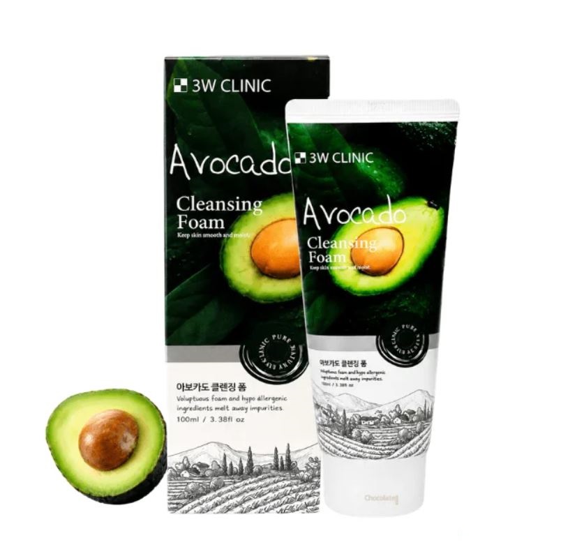 3W Clinic Avocado Cleansing Foam