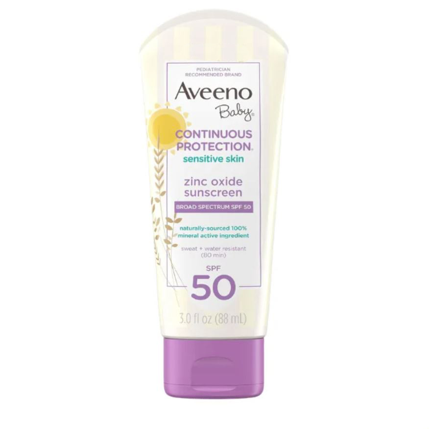 Aveeno Baby Continuous Protection Sensitive Skin Zinc Oxide Sunscreen
