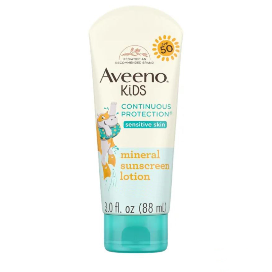 Aveeno Kids Continuous Protection Mineral Sunscreen for Sensitive Skin