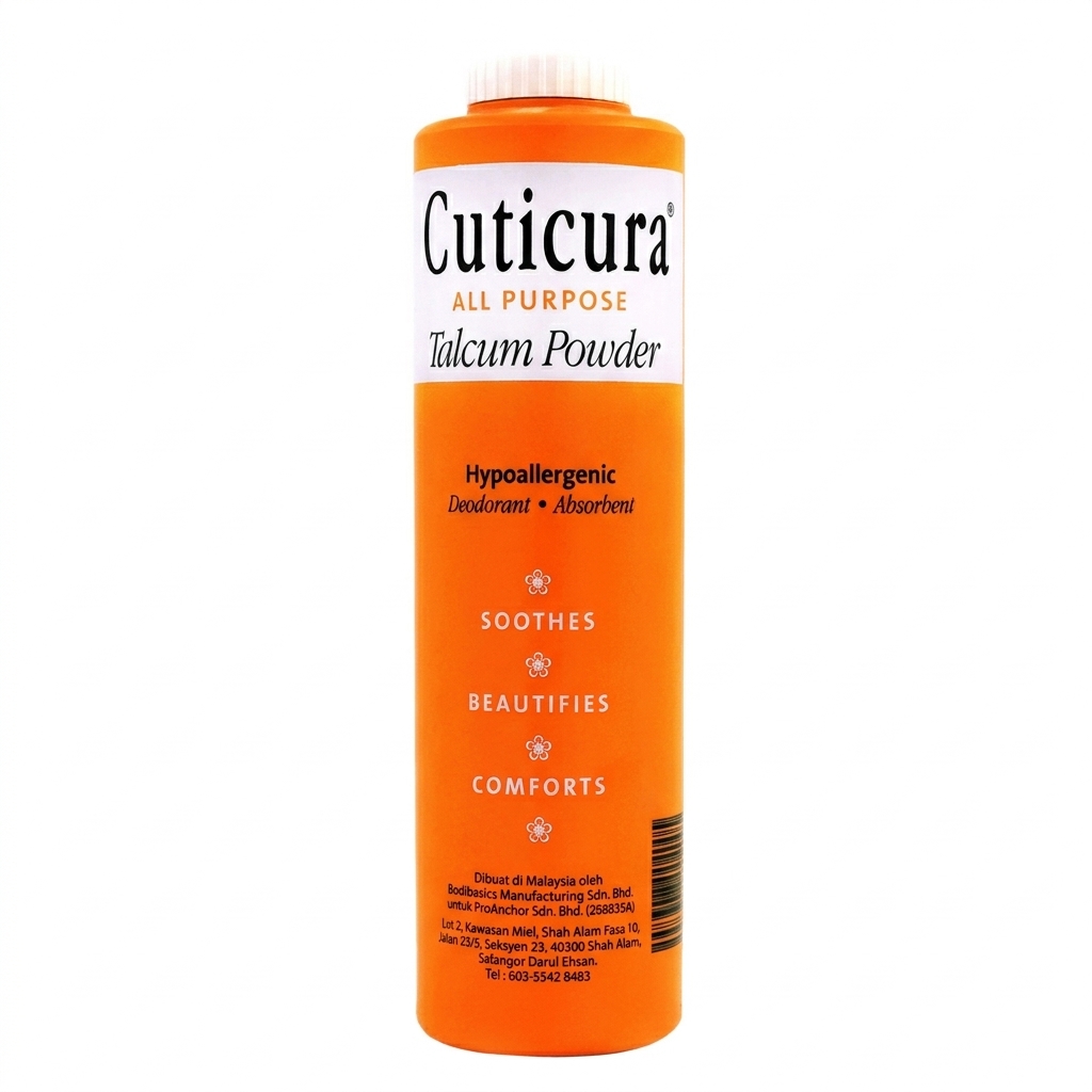 Cuticura All Purpose Hypoallergenic Talcum Powder