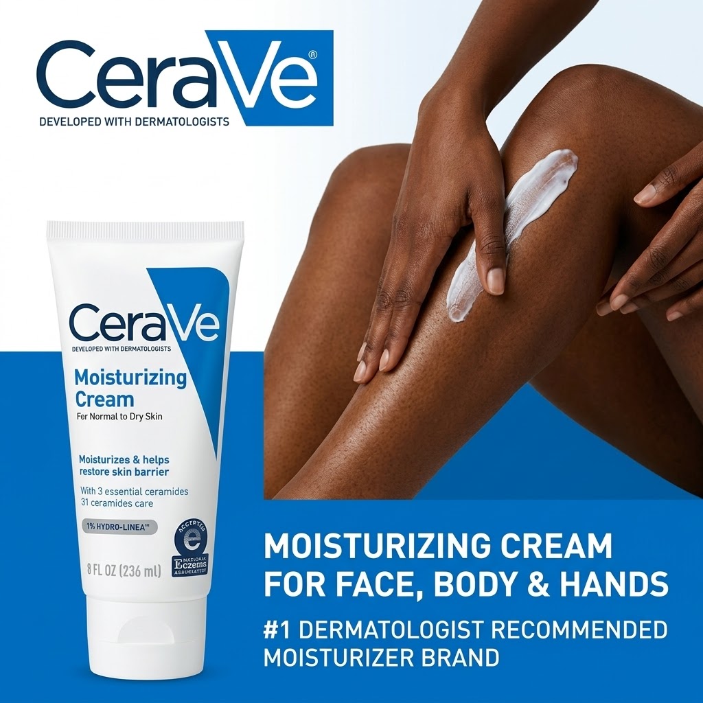 CeraVe Moisturizing Cream for Normal to Very Dry Skin - 236ml / 8 FL OZ (Tube)
