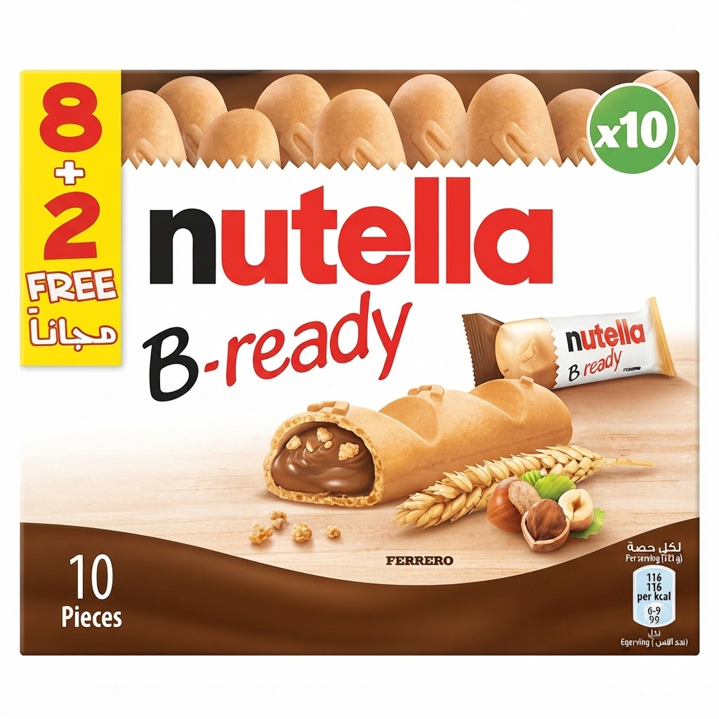 Nutella B-Ready Wafer Filled with Nutella 10pcs Box