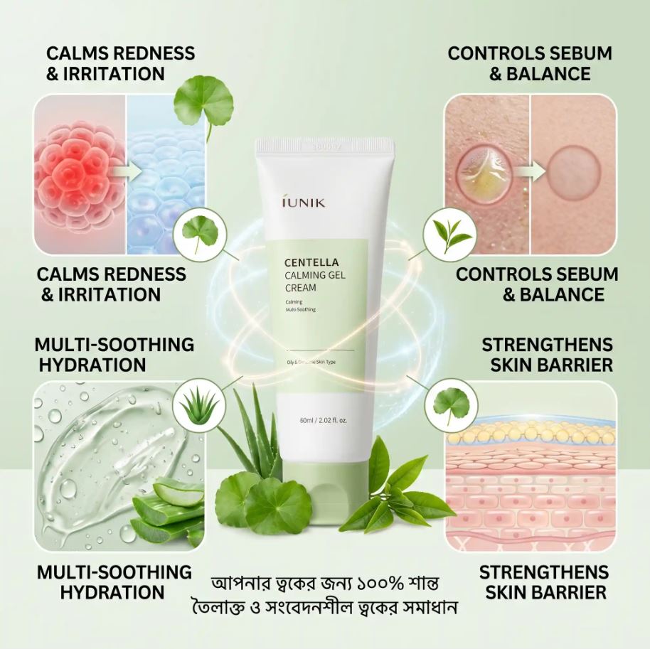 Iunik Centella Calming Gel Cream - 60ml